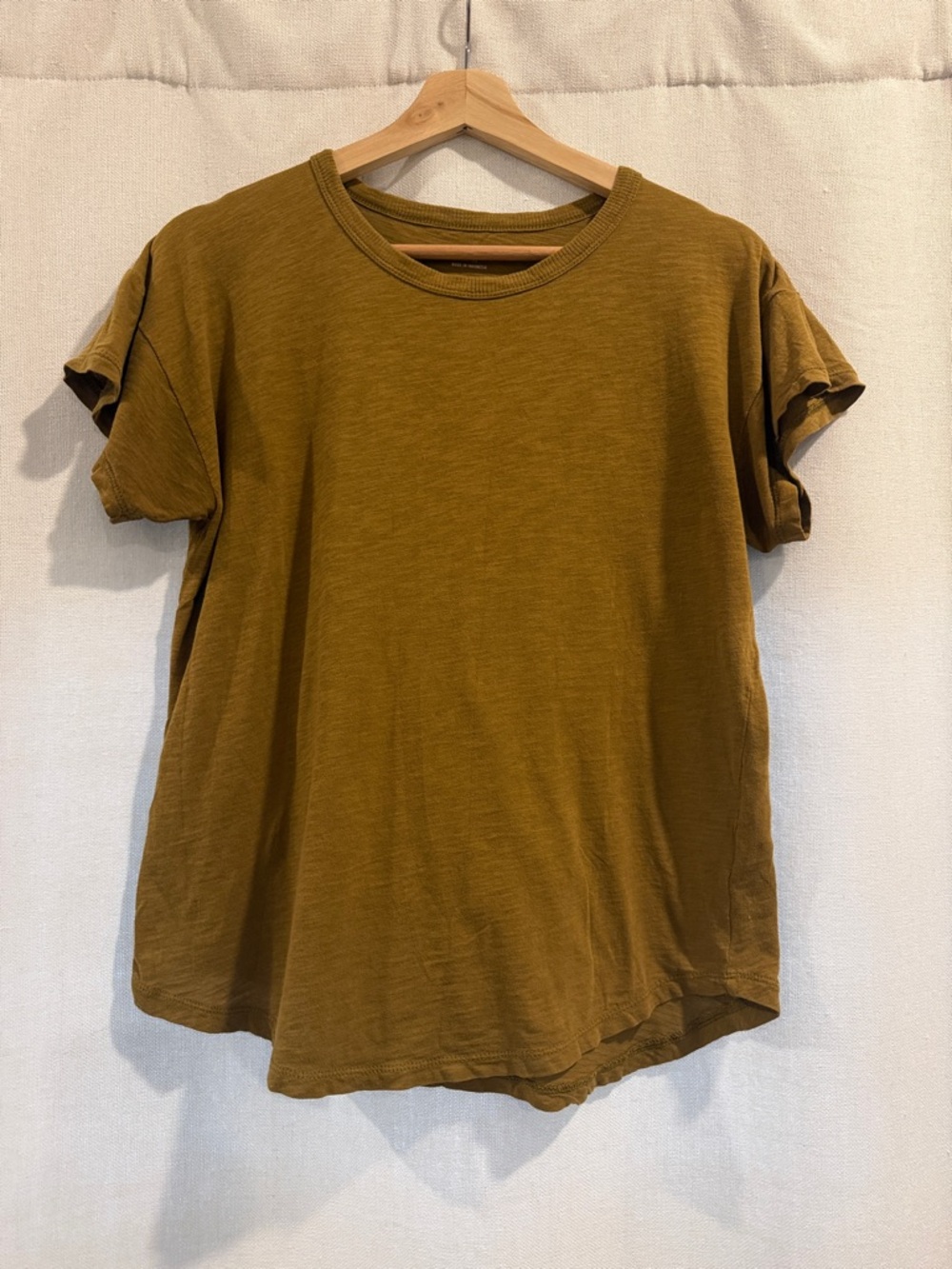 Madewell Short Sleeve Crew Tee in Olive